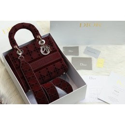 Lady Medium Bag - Burgundy,...
