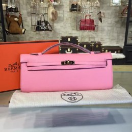 Pink Kelly Cut Clutch