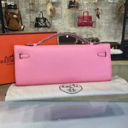 Pink Kelly Cut Clutch