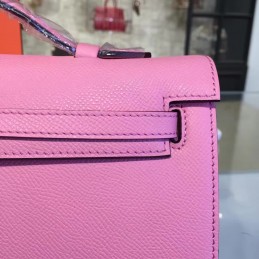 Pink Kelly Cut Clutch