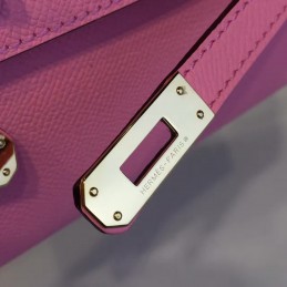Pink Kelly Cut Clutch