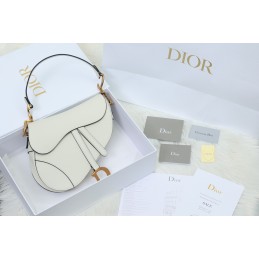 Saddle Medium Bag - Ivory,...
