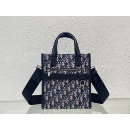 Safari Bag - Navy, Oblique...