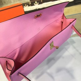 Pink Kelly Cut Clutch