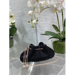 Bag - Black, Cannage Denim...