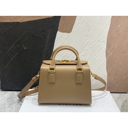 Boston Bag - Camel, Smooth...