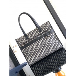Safari Tote - Navy, Oblique...