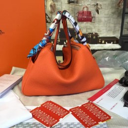 Orange Lindy 26 Bag Twilly Handle