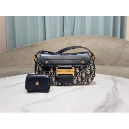 Small Bag - Navy, Oblique...
