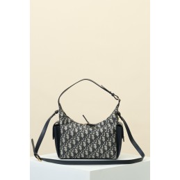 Medium Bag - Navy, Oblique...