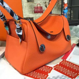 Orange Lindy 26 Bag Twilly Handle