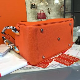 Orange Lindy 26 Bag Twilly Handle