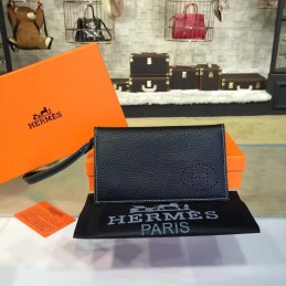 Black H Long Wallet
