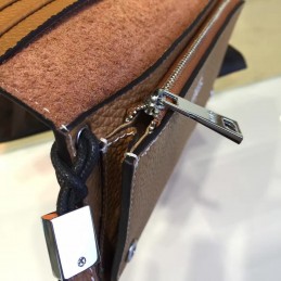 Brown H Long Wallet