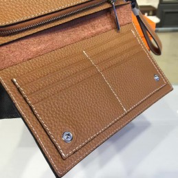 Brown H Long Wallet