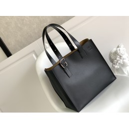 Small Tote - Black, Grained...