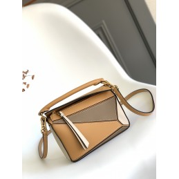 Puzzle Mini Bag - Tan and...