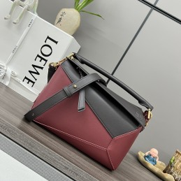 Puzzle Small Bag - Burgundy...