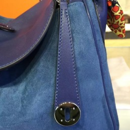 Navy Blue Lindy 30 Bag Twilly Handle
