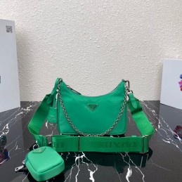 Hobo Bag - Green, Nylon