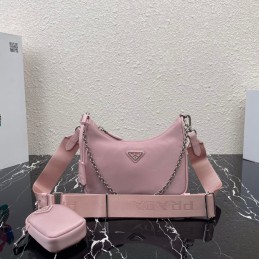 Hobo Bag - Pink, Nylon