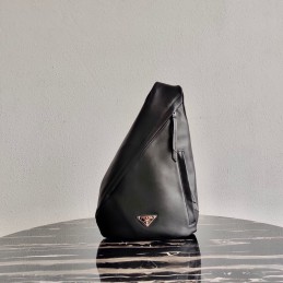 Large Bag - Black, Leather...