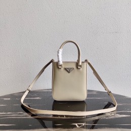 Mini Tote - Taupe, Leather