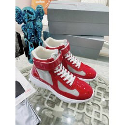 Sneakers - Red, Leather