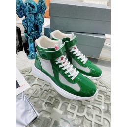 Sneakers - Green, Leather