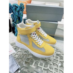 Sneakers - Yellow, Leather
