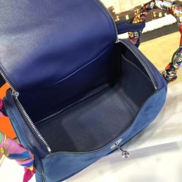 Navy Blue Lindy 30 Bag Twilly Handle