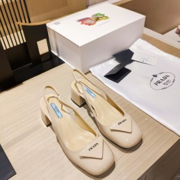Slingback Pumps - Cream,...