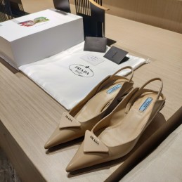 Slingback Pumps - Taupe,...