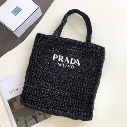 Large Tote - Black, Crochet...