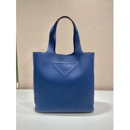 Tote - Blue, Smooth Leather