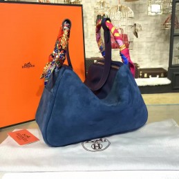 Navy Blue Lindy 30 Bag Twilly Handle