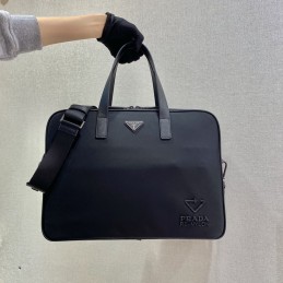 Briefcase - Black, Re-Nylon