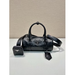 Handbag - Black, Nappa Leather