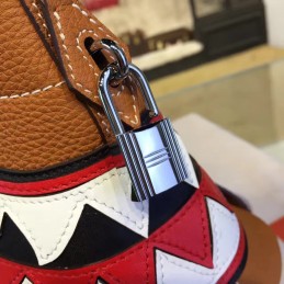 Brown Bolide 45 Shark Charm Twilly Handle Bag