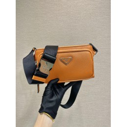 Bumbag - Orange, Saffiano...