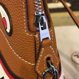 Brown Bolide 45 Shark Charm Twilly Handle Bag