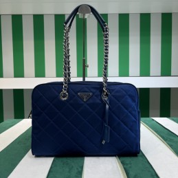 Handbag - Navy, Leather