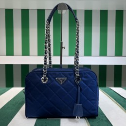 Medium Bag - Blue, Leather