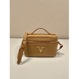 Mini Bag - Camel, Smooth...