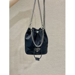 Mini Bucket Bag - Black,...