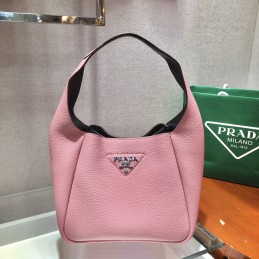 Handbag - Pink, Smooth Leather