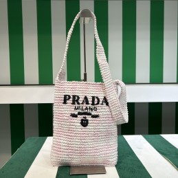 Bag - Cream, Crochet Raffia