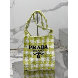 Bag - Lime, Crochet Raffia