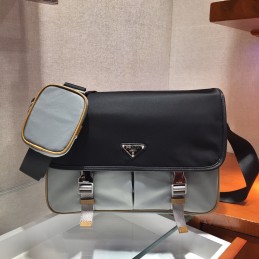 Messenger Bag - Grey, Re-Nylon