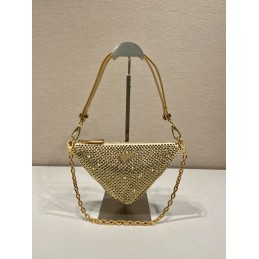Triangle Mini Bag - Gold,...